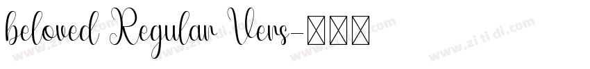 beloved Regular Vers字体转换